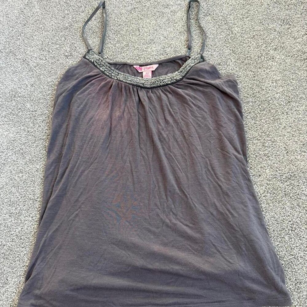 Candie-s Women's Grey and Brown Vest